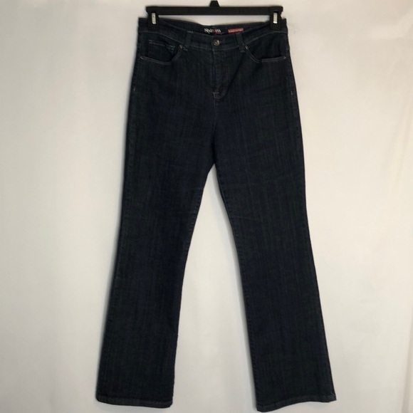 Style & Co. Jean Tummy Control Dark Blue Size 8 - Picture 1 of 11